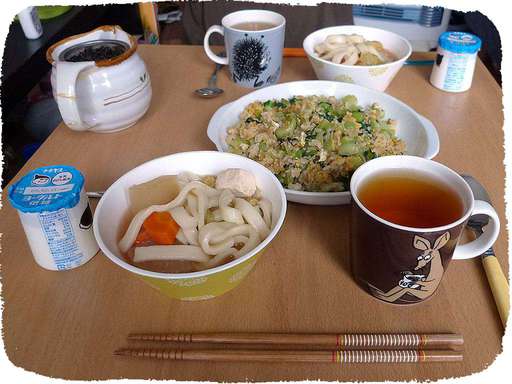 チャーハン、鍋焼きうどん