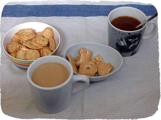 コーヒーとクッキー