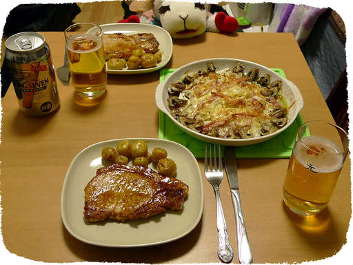 きのこと新たまねぎのオーブン...