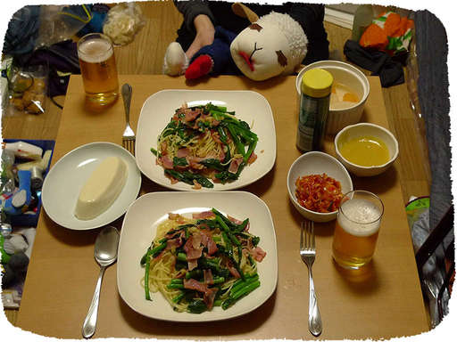 菜花のパスタ