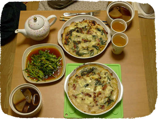 ほうれんそうポテトグラタン