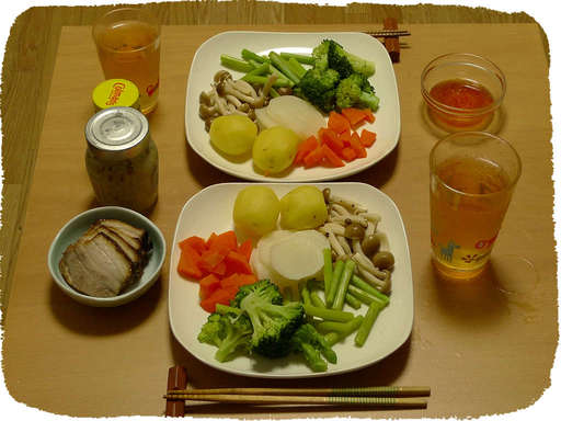 蒸し野菜マスタード添え
