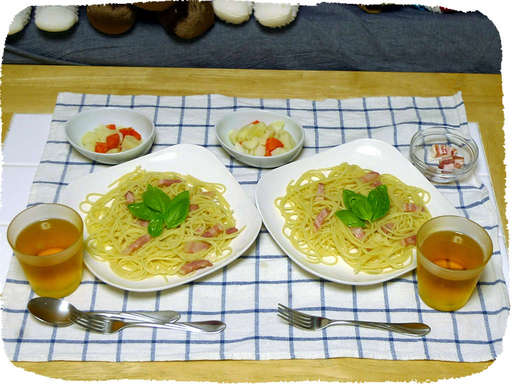 生ハムパスタ