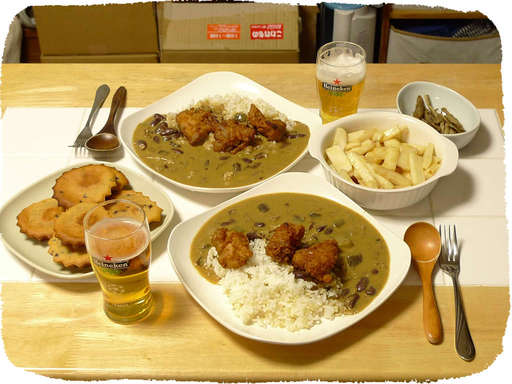 ココナッツカレー、カップケー...