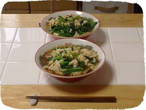 竹の子ラーメン