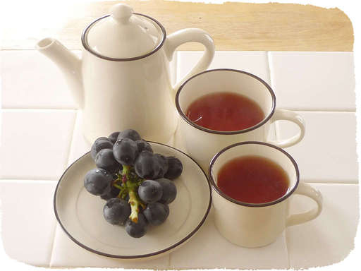 ブドウと紅茶