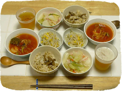 かぶスープ、トマト海老スープ...