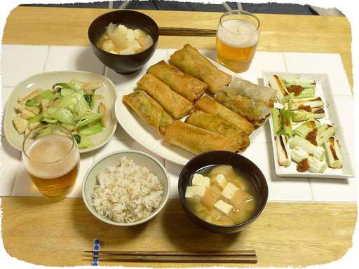 冬至のカボチャ春巻き