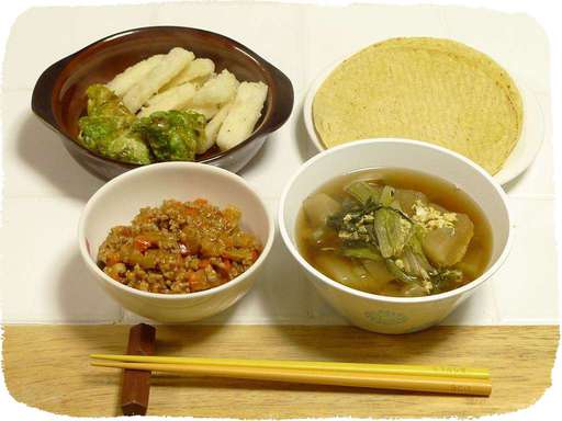 タコスとスープ
