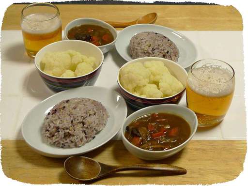 カレーとカリフラワー