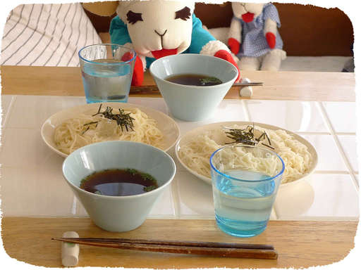 揖保と福島のそうめん