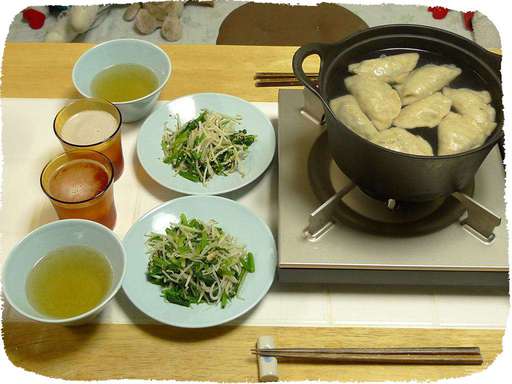 全粒粉で水餃子