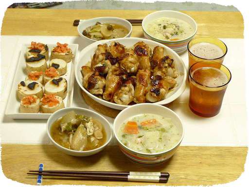 手羽元オーブン焼き、