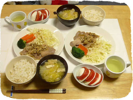 豚肉きのこソース