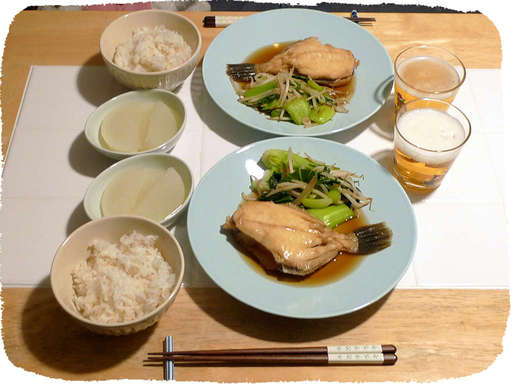 カワハギの煮つけ