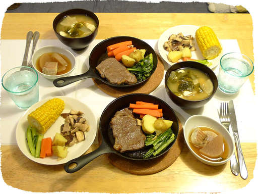 鉄板ステーキ