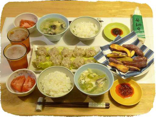 焼売、ミニサツマイモ揚げ、玉...