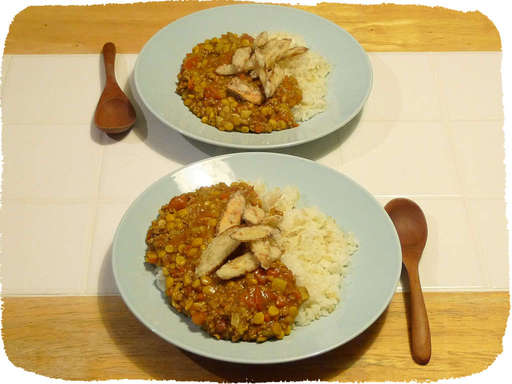 ひよこ豆のカレー