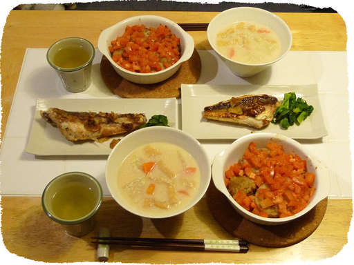 れんこんの肉詰め、ホウボウの...