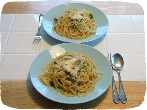 かぶしめじスパゲティ