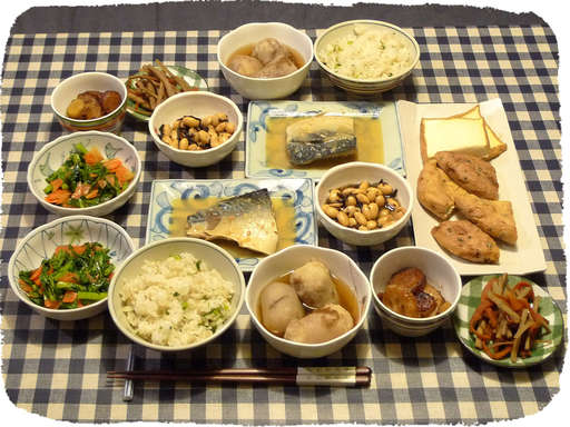 厚揚げがんも焼き、さば味噌煮...