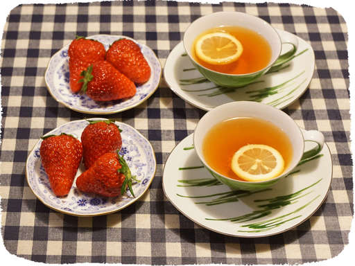 いちごとレモンティー