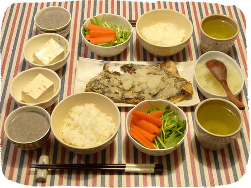 カレイの唐揚げおろし添え