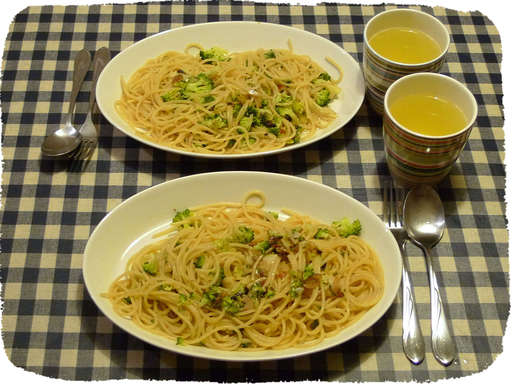 ブロッコリーペペロンチーノ