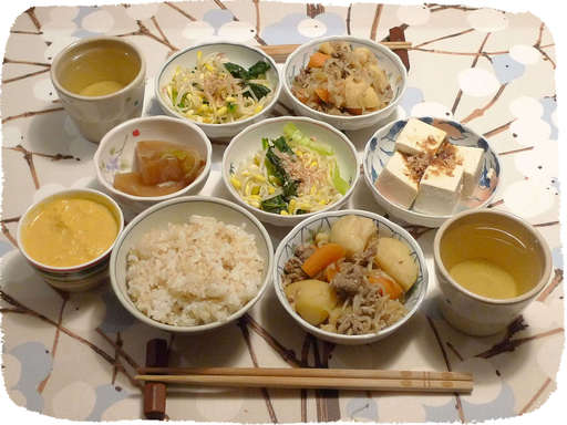 肉じゃが、ナムル