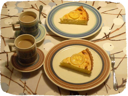 レモンタルトとチコリ