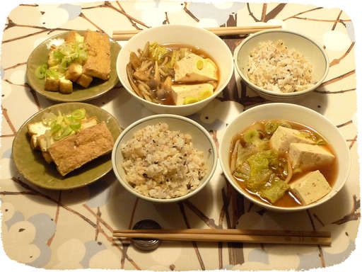 肉豆腐、厚揚げ