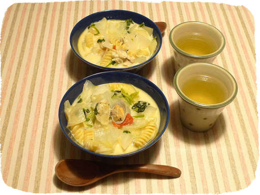 あさりのクリームスープ