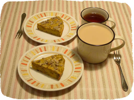 かぼちゃとひまわりのケーキ