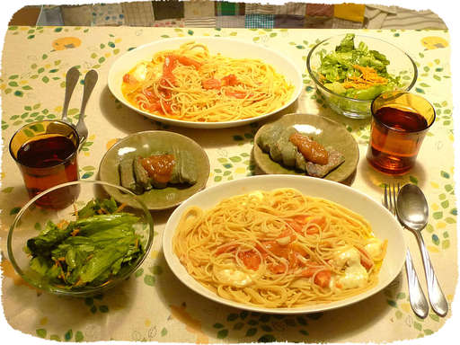 生トマトとモツァレラのスパゲ...