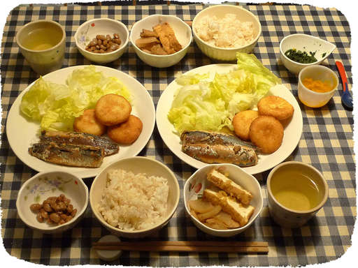 じゃがいもボール、いわし、大...