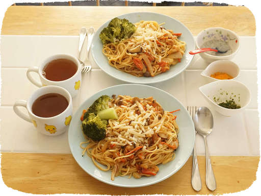 きのこスパゲッティ
