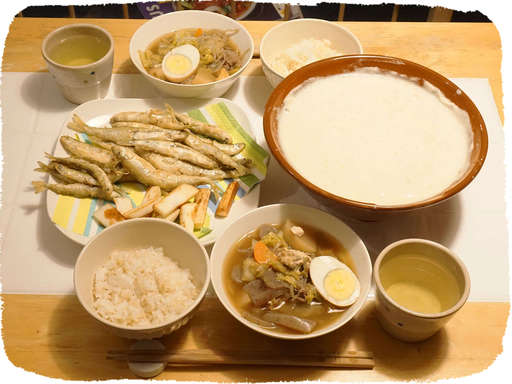 とろろとチカの天ぷら