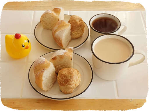 あひるとパン