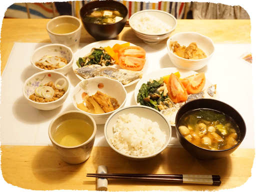 さばの味噌煮、味噌汁