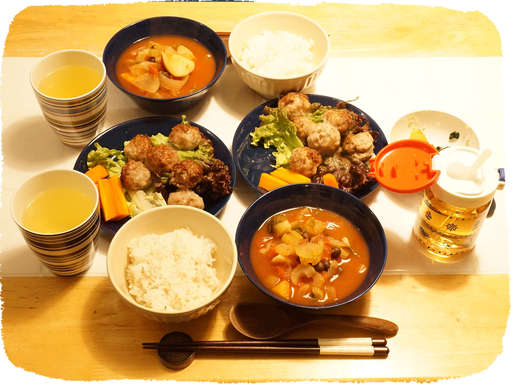 トマトと赤エンドウ豆のスープ