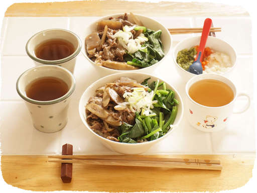 ごぼう牛丼