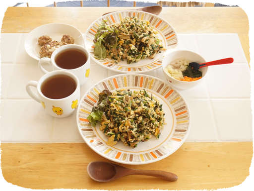大根の葉チャーハン