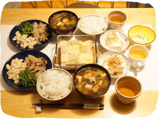 牛肉ごぼう炒め、トマトグラタ...