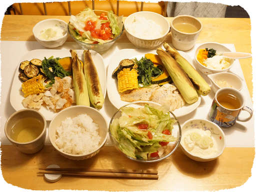 鱈ソテー、ベビーコーン