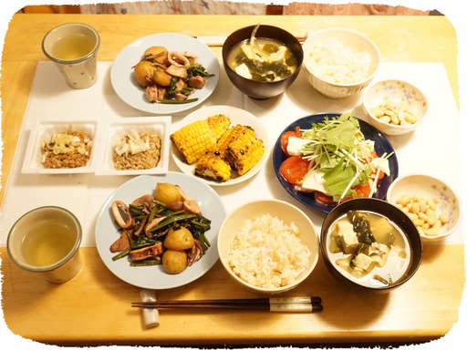 いかじゃがいも炒め、モツァレ...