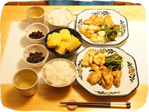 鶏肉とご飯