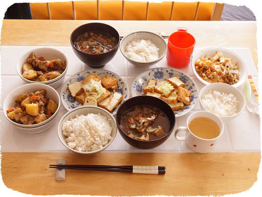 厚揚げとご飯