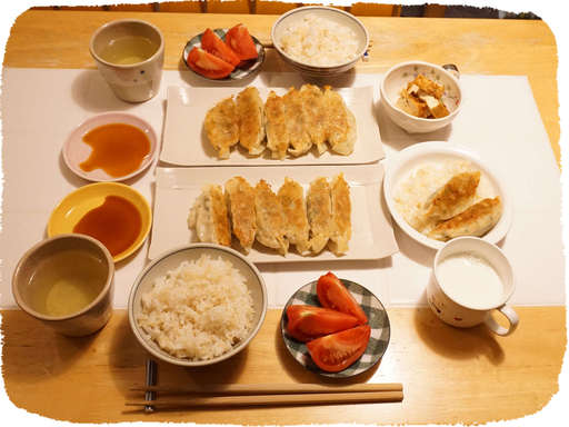 餃子とご飯