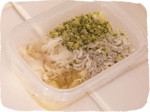 しらすと玉ねぎ