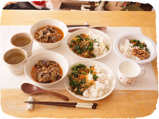 肉豆腐とご飯